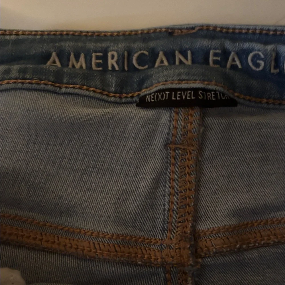 American Eagle Outfitters Light Blue Denim Jeggings. Size 14. EUC. - Picture 2 of 5